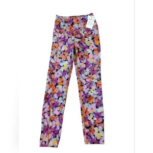 Kids Floral Leggings - Multicolor